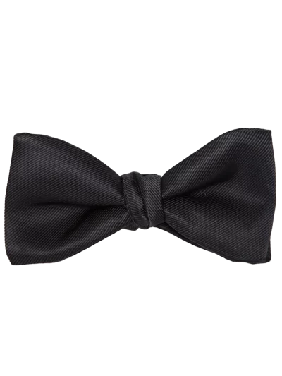 Black Bow Tie & Pocket Square